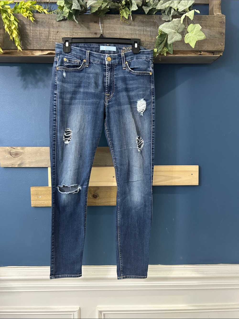 7FAMK 7 For All Mankind 27 ankle skinny